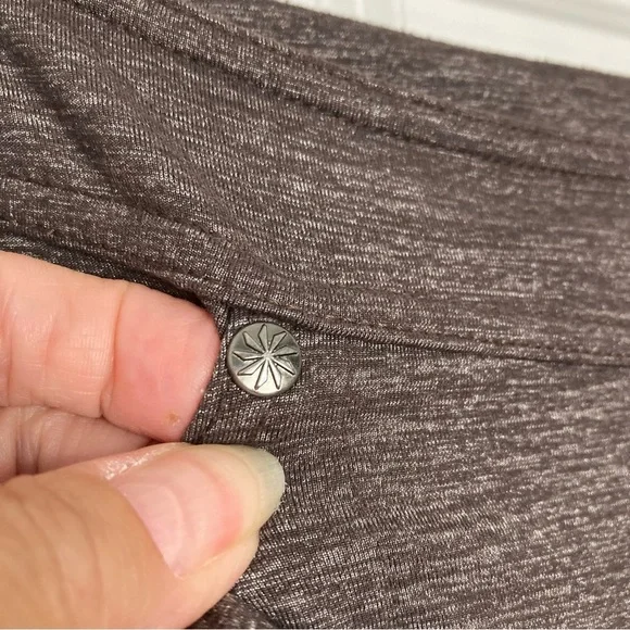 Athleta Brown Flared Yoga Pants Sz S - Picture 6 of 8